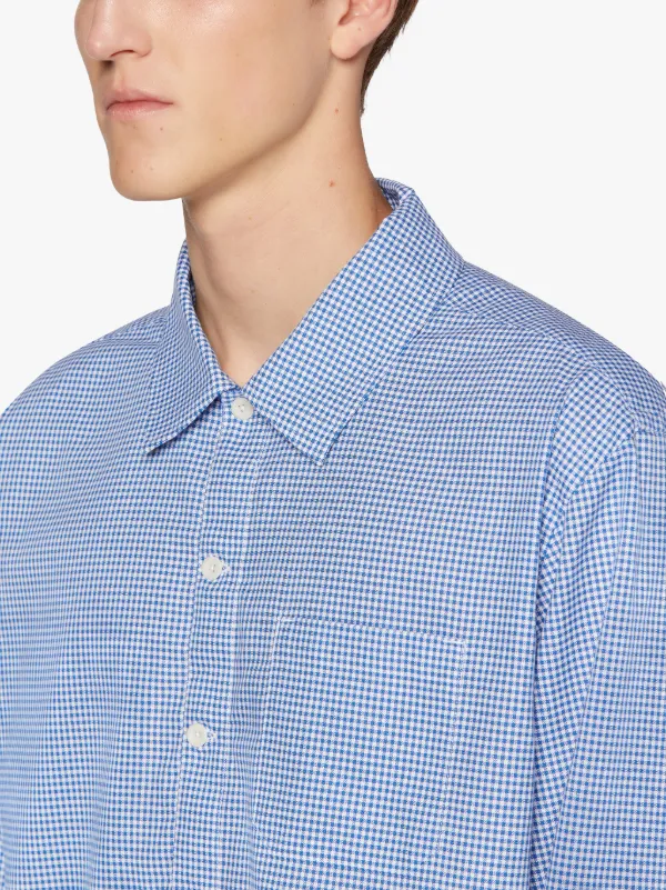 MILITARY Blue Cotton Shirt | GSM-201