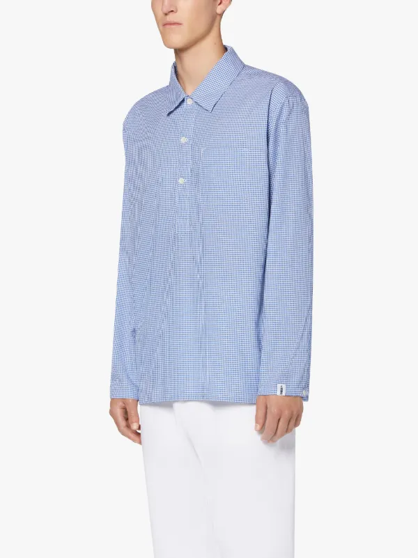 MILITARY Blue Cotton Shirt | GSM-201