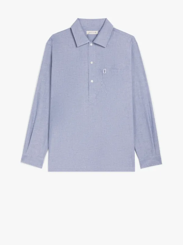 MILITARY Blue Cotton Shirt