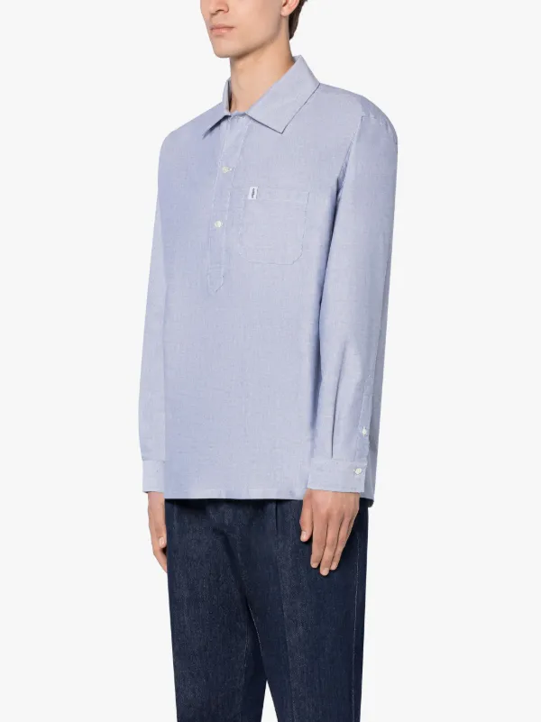 MILITARY Blue Cotton Shirt