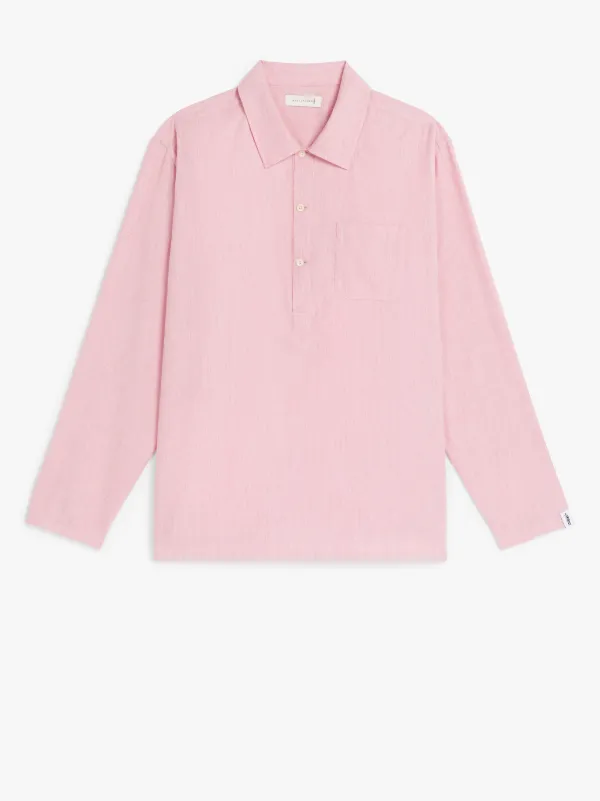 MILITARY Pink Cotton & Wool Shirt | GSM-201