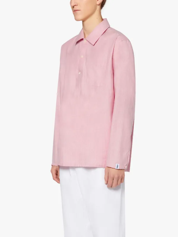 MILITARY Pink Cotton & Wool Shirt | GSM-201