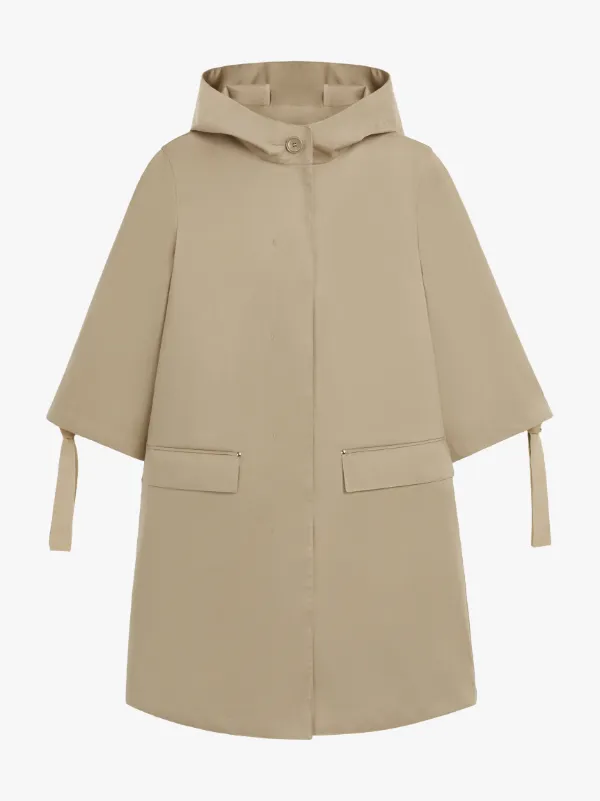 MINGULAY Fawn RAINTEC Cotton Hooded Coat | LM-1061B