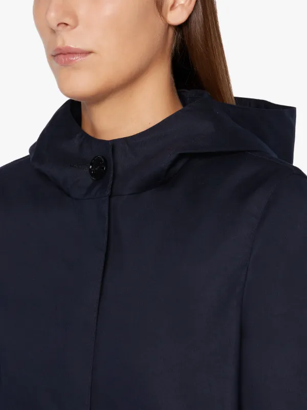 MINGULAY Navy RAINTEC Cotton Hooded Coat | LM-1061B