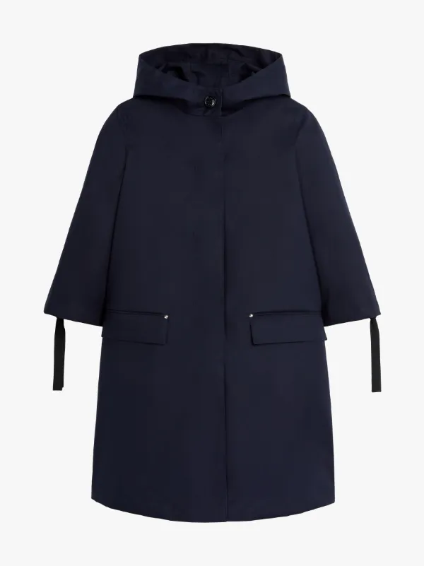 MINGULAY Navy RAINTEC Cotton Hooded Coat | LM-1061B