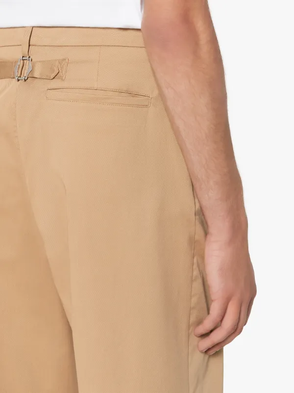 MIZZLE Beige Cotton Chino Trousers | GTM-100