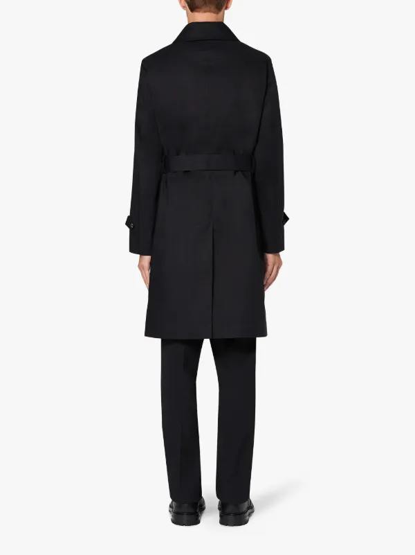 MONKTON Black RAINTEC Cotton Trench Coat | GM-1006FD