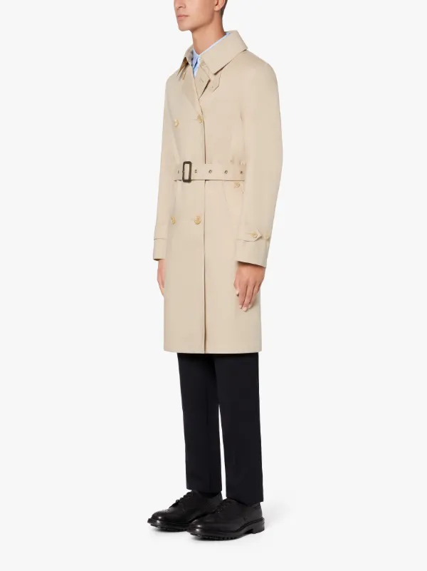 MONKTON Putty RAINTEC Cotton Short Unlined Trench Coat | GM-1006B