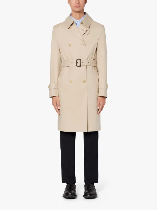 MONKTON Putty RAINTEC Cotton Short Unlined Trench Coat | GM-1006B