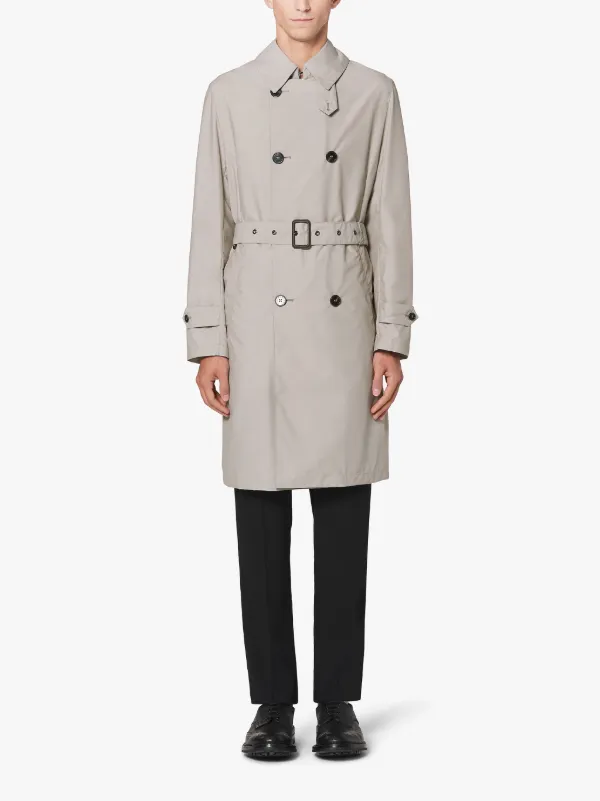 MONKTON Sand Rain System Wool Blend Short Trench Coat | GM-1006B