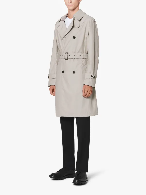 MONKTON Sand Rain System Wool Blend Short Trench Coat | GM-1006B