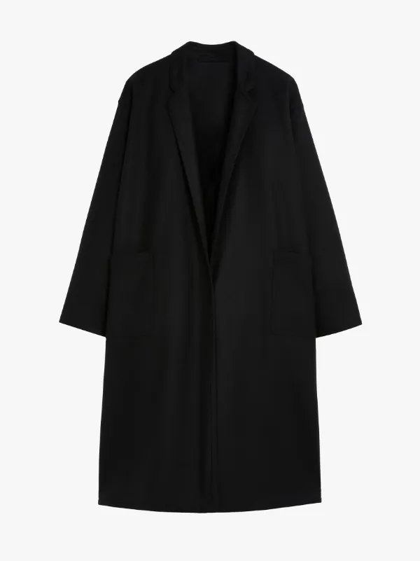 MONREITH Black Wool Coat | LM-1035