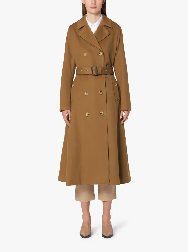 MONTROSE Camel Storm System Wool Long Trench Coat | LM-091F
