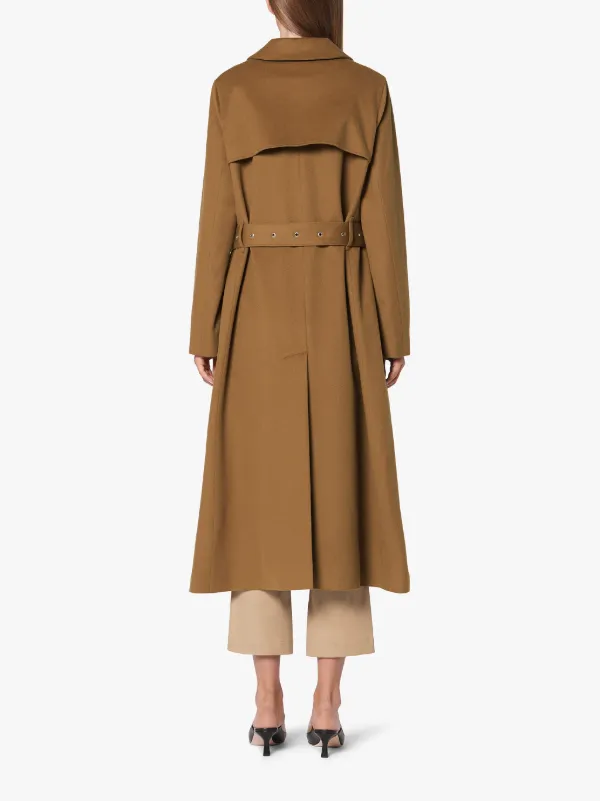 MONTROSE Camel Storm System Wool Long Trench Coat | LM-091F