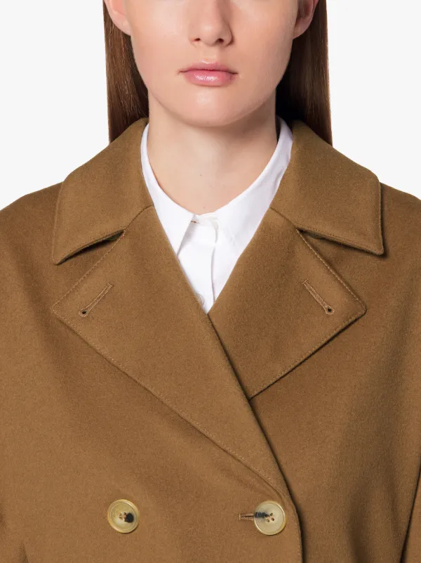 MONTROSE Camel Storm System Wool Long Trench Coat | LM-091F