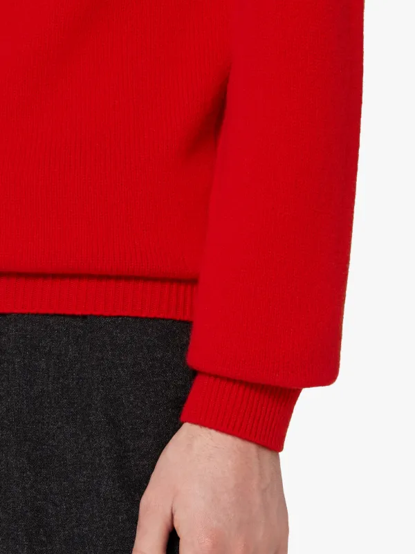 Wool Cashmere Roll Neck Sweater