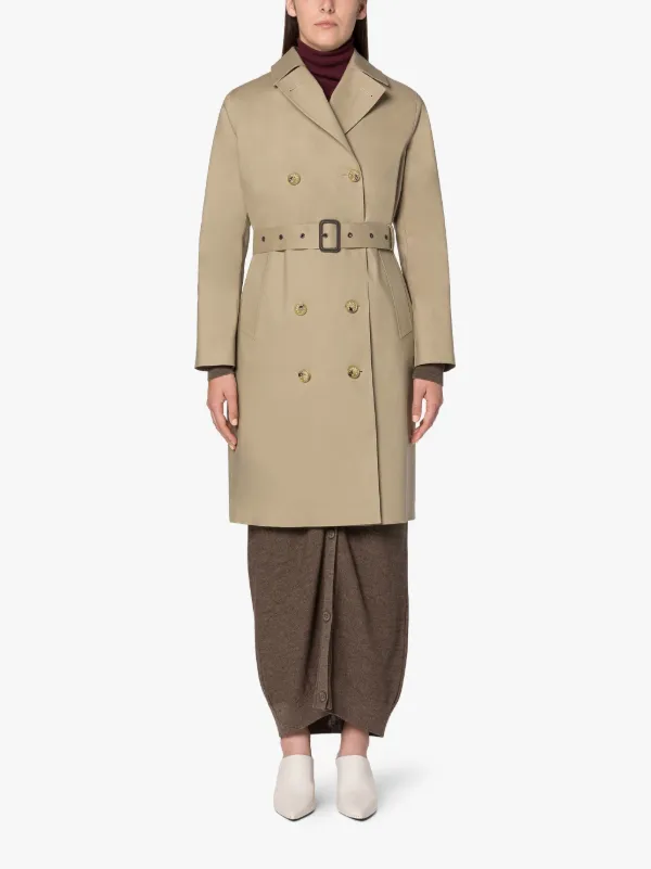 MORNA Fawn Bonded Cotton Trench Coat