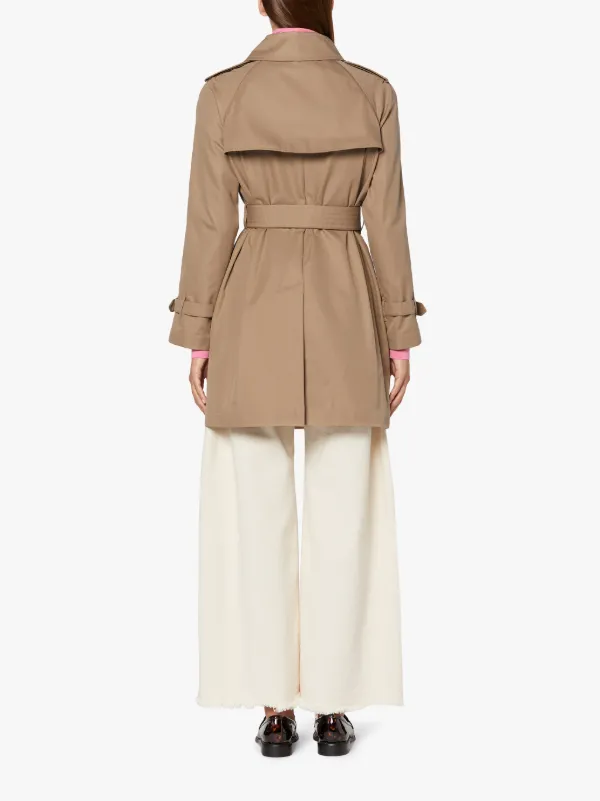 MUIE Sand Cotton Short Trench Coat | LM-1012