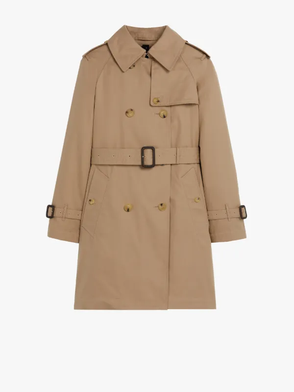 MUIE Sand Cotton Short Trench Coat | LM-1012