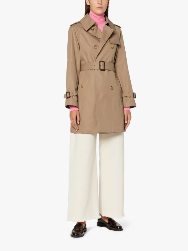 MUIE Sand Cotton Short Trnech Coat | LM-1012