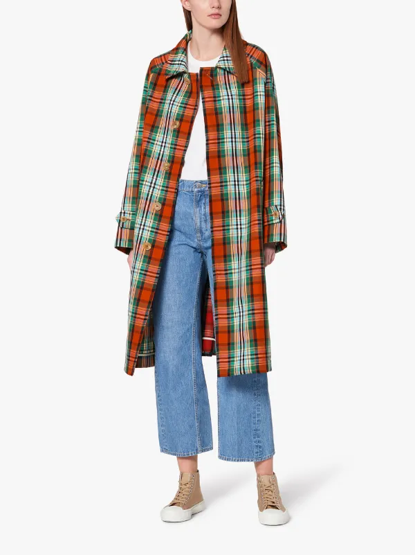 Multi-Colour Check Wool Blend Coat | GM-13BS/SH/W