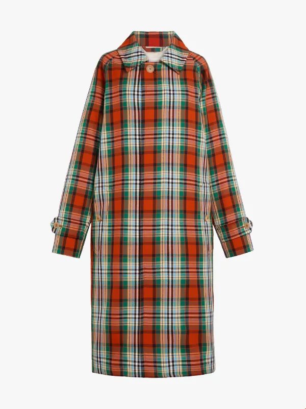 Multi coloured hotsell check coat