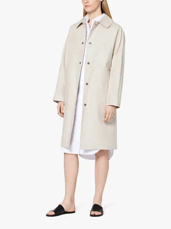 Natural Storm System Linen Coat LM-079ST/P