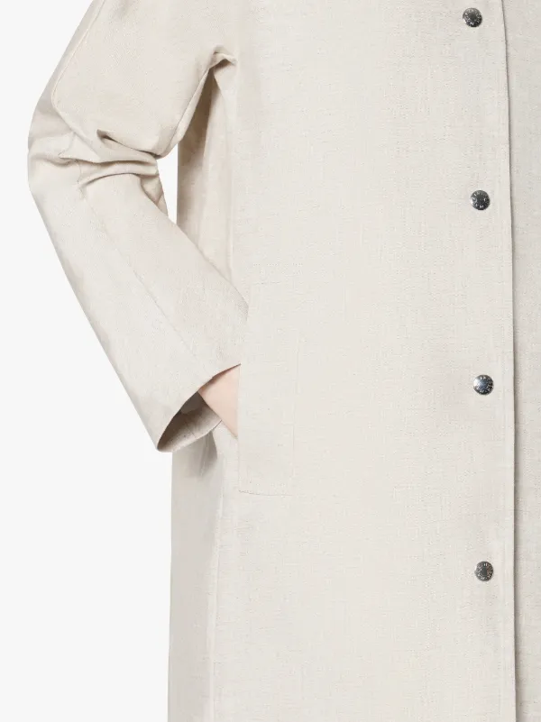 Natural Storm System Linen Coat LM-079ST/P