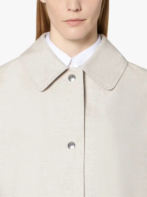 Natural Storm System Linen Coat LM-079ST/P