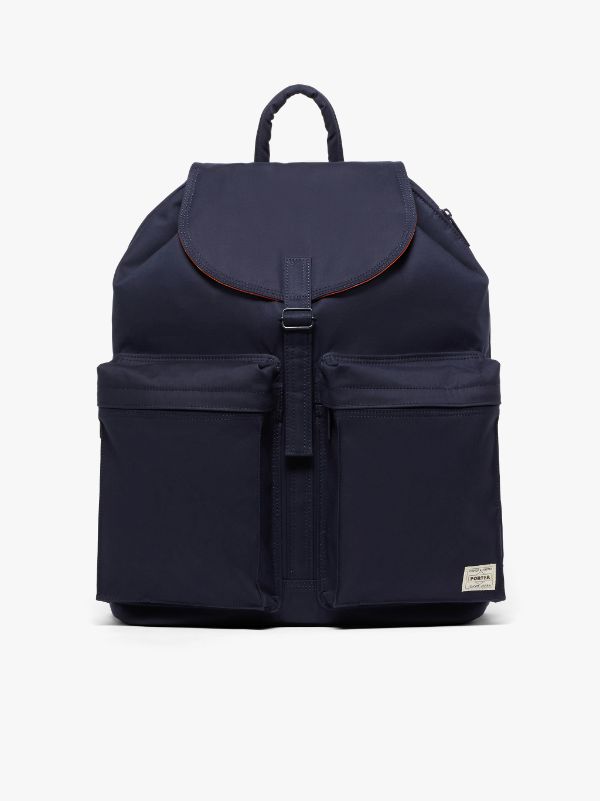 Navy Bonded Cotton Porter Back Pack | Mackintosh