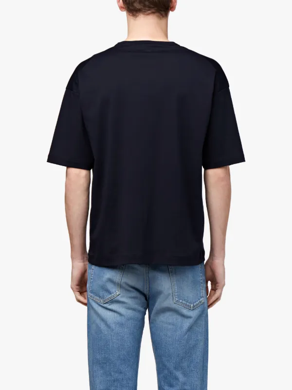 Navy Cotton Crewneck T-Shirt | GCS-025