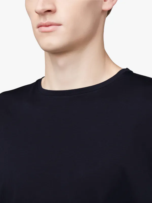 Navy Cotton Crewneck T-Shirt | GCS-025