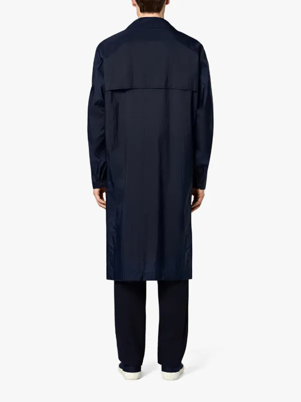 Navy Nylon Oversized Coat GM-138 | Mackintosh