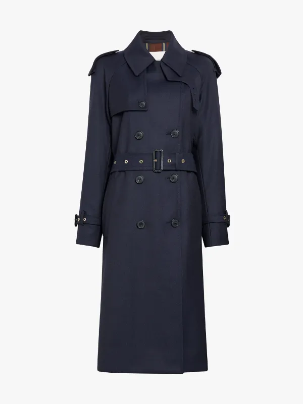 Classic wool shop trench coat