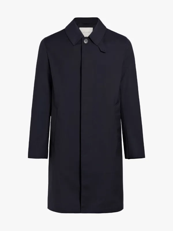 Navy Wool Storm System Mackintosh Coat | Mackintosh