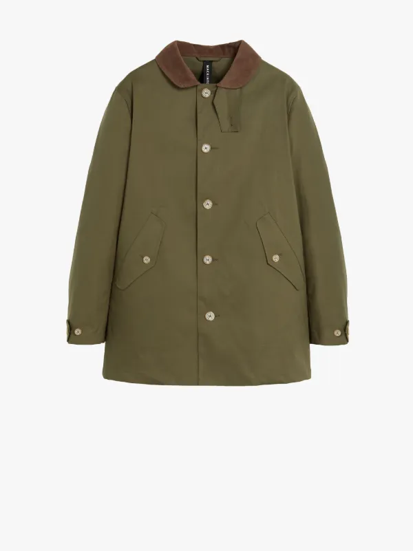 NEW BLOOMSBURY Green RAINTEC Cotton Jacket | GMC-108