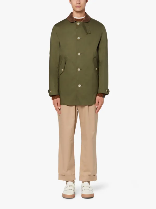 NEW BLOOMSBURY Green RAINTEC Cotton Jacket | GMC-108