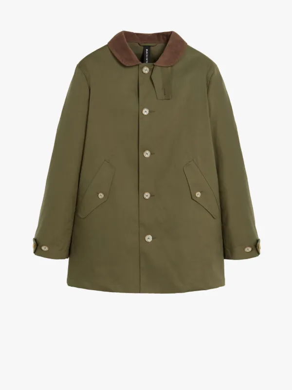 NEW BLOOMSBURY Green RAINTEC Cotton Jacket | GMC-108