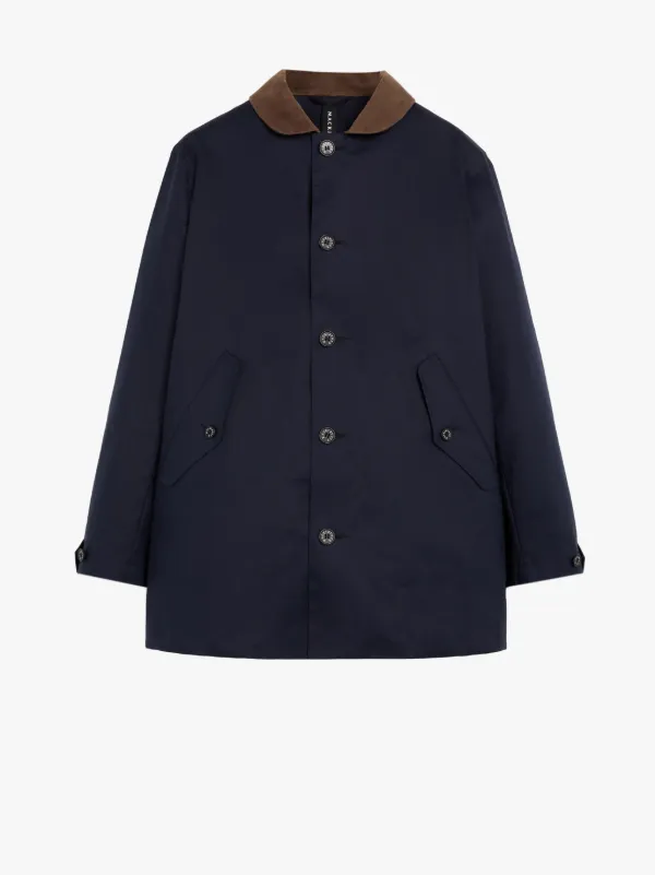 NEW BLOOMSBURY Navy RAINTEC Cotton Jacket | GMC-108