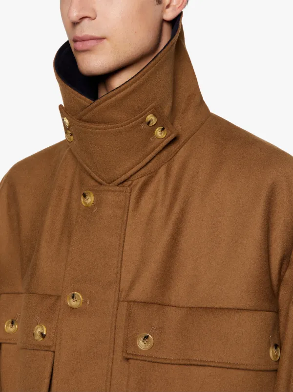 NEW YORK Camel Storm System Wool Field Jacket | GMF-108
