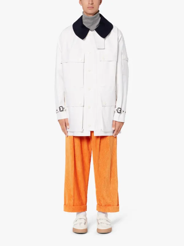 On sale | NEW YORK White Bonded Cotton Field Jacket | GRF-303 | Mackintosh