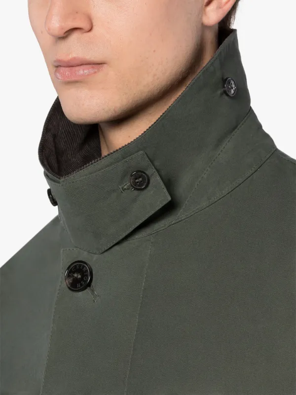 Waxed cotton trench outlet coat mens