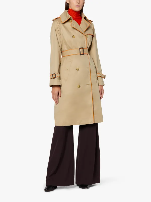 Burberry orange outlet coat