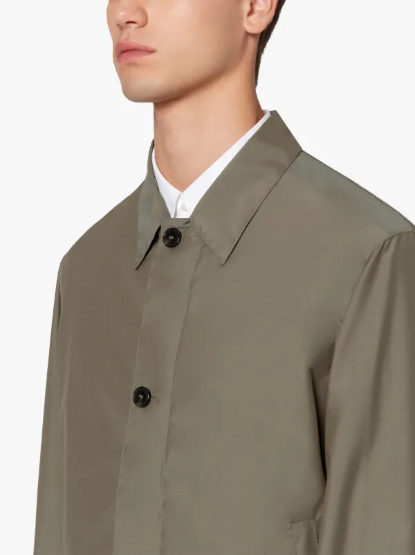 OBAN Olive Rain System Wool Blend Jacket | GM-1047B | Mackintosh