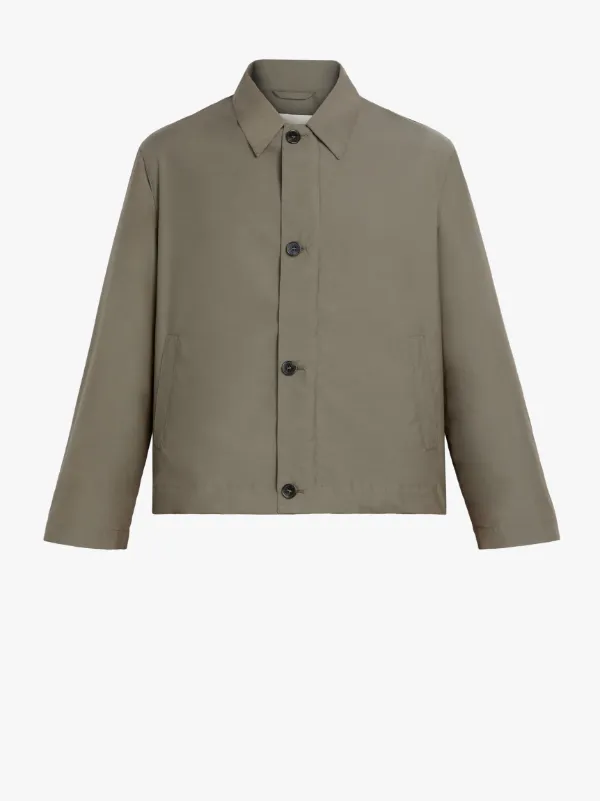 OBAN Olive Rain System Wool Blend Jacket | GM-1047B