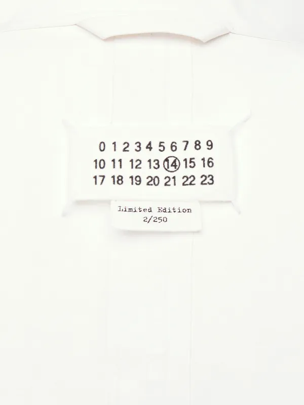 Off White Bonded Cotton Lab Coat