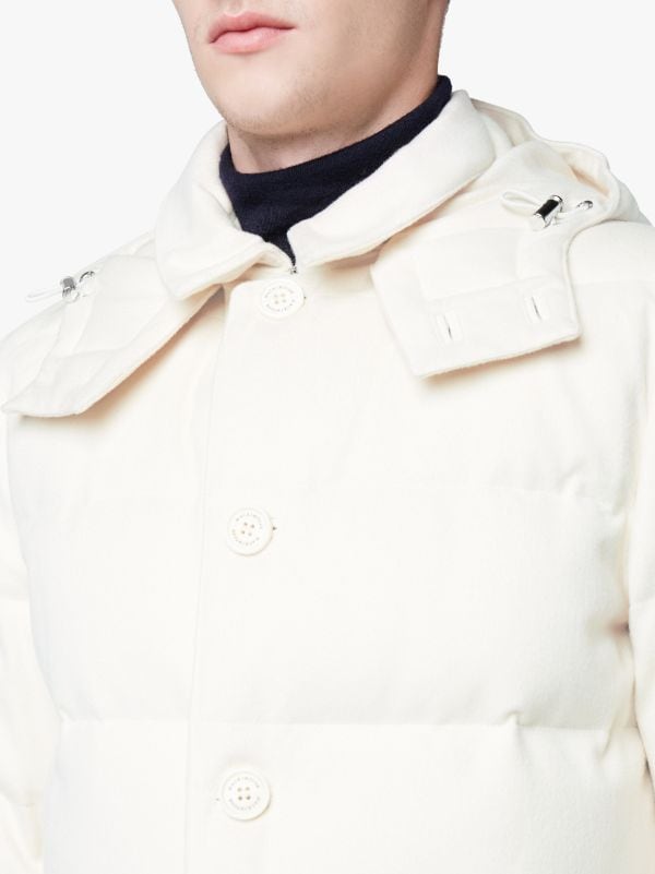 Off White Down Wool Jacket