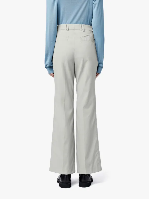 Off White Wool & Cotton 0002 Double Loop Trousers