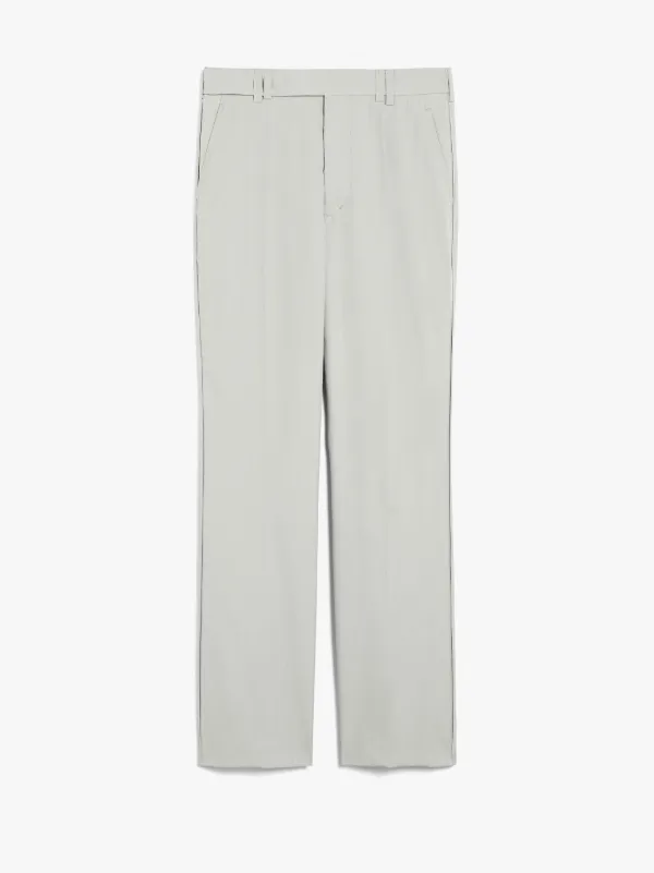 Off White Wool & Cotton 0002 Double Loop Trousers