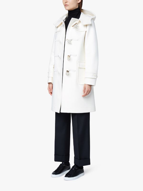 white duffle coat